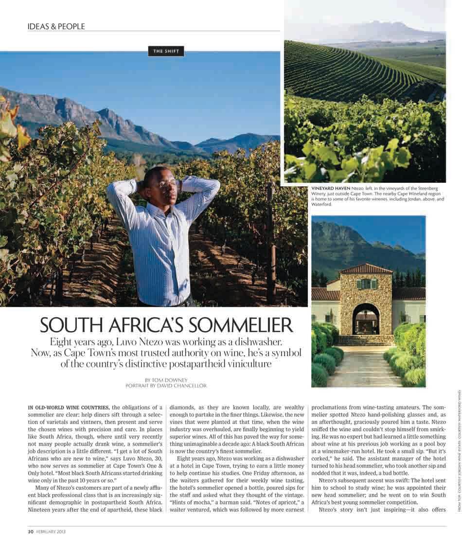 WSJ. Magazine – South Africa’s Sommelier
