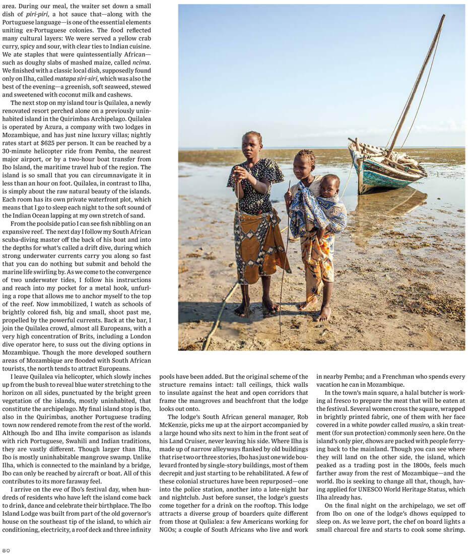 WSJ. Magazine – The Allure of Mozambique