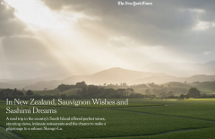 The New York Times - In New Zealand, Sauvignon Wishes and Sashimi Dreams